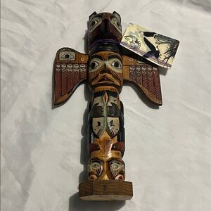 Black Diamond Multicolor Totem Sculpture